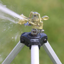 Melnor Metal Pulsating Sprinkler with Tripod - 4-3/4" X 4-3/4" X 25-5/8"