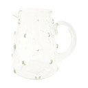 Creative Co-op Mineral & Sand Recycled Glass Hobnail Creamer - 8 oz - Clear