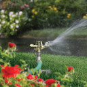 Melnor Metal Pulsating Sprinkler with Step Spike - 5-1/8" X 2-5/8" X 12-3/8"