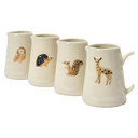 Creative Co-op Secret Garden Forest Animal Hand-Painted Creamer - 3" - Assorted