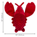 Kong Cuteseas Rufflez Lobster Dog Toy - Small/Medium