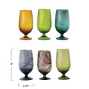 Creative Co-op Cheers Hand-Blown Stemmed Drinking Glass - 12 oz