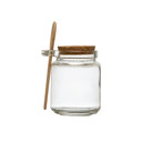 Bloomingville Glass Jar with Cork Lid & Wood Spoon - 12 oz - Clear