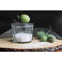 Creative Co-op Rustic Country Pressed Glass Salt Cellar - 4-1/2" - Clear