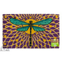 Down To Earth PVC Dragonfly Pattern On Bleached Coir Doormat - 18" X 30"
