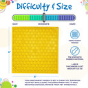 SodaPup Honeycomb Design Emat Enrichment Lick Mat - Large - Yellow