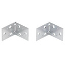 National Hardware Zinc Plated Corner Brace - 2" X 1-1/2"
