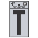 Hy-Ko 1" Vinyl Reflective Adhesive Sign - Black/Silver