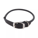 Coastal Pet Circle T Oak Tanned Leather Round Dog Collar - Black