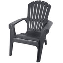Gracious Living Adirondack Series 11497-22 Chair, Flat Gray