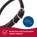 Coastal Pet Circle T Leather Round Dog Collar - Latigo