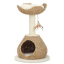 PetPals Walk Up 2-Level Cat Tree Beige/Cream - 29.5 in