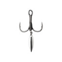 VMC Bladed Hybrid Treble Short Hook - Black