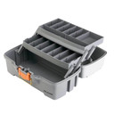 Plano 2 Tray Tackle Box - Light Grey/Dark Grey