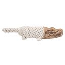 Tall Tails Alligator Leather & Rope Dog Toy