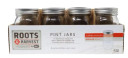 Roots & Harvest Regular Mouth Pint Canning Jars 12 Pack