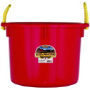 Little Giant Red Polyethylene Plastic Muck Tub - 40 Qt