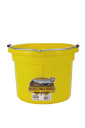 Miller Yellow Little Giant Flat-back Plastic Bucket - 8 Qt