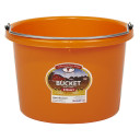 Miller Manufacturing 8 Qt Polyethylene Plastic Bucket - Orange