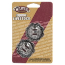 Weaver Leather 04200 Large Horse Shoe Brand Conchos With Slots