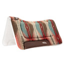 Weaver Leather Herculon Contoured Saddle Pad - 32" X 32" - Red/Turquoise
