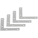 National Hardware 3-1/2" X 5/8" Flat Corner Iron Braces - 4 Pk