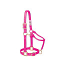 Weaver Leather 3/4" Original Adjustable Chin And Throat Snap Suckling Halter - Diva Pink