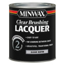 Minwax Clear Satin Brushing Lacquer - 1 Qt