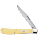 Case Chrome Vanadium Slimline Trapper Knife - Yellow Synthetic