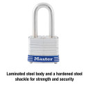 Master Lock Wide Laminated Steel Pin Tumbler Padlock - 1-1/2"