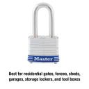 Master Lock Wide Laminated Steel Pin Tumbler Padlock - 1-1/2"