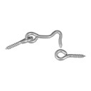 National Hardware 2-1/2" Zinc Hook & Eye Screw - 2 Pk