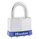 Master Lock Wide Laminated Steel Pin Tumbler Padlock - 1-3/4"