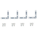 National Hardware 2" X 3/8" Flat Corner Iron Braces - 4 Pk