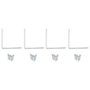 National Hardware 2-1/2" X 5/8" Zinc Corner Iron Braces - 4 Pk