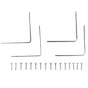National Hardware 3" X 3/4" Zinc Corner Iron Braces - 4 Pk