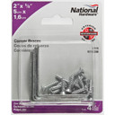 National Hardware 2" X 5/8" Zinc Corner Iron Braces - 4 Pk