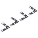 National Hardware 1-1/2" X 3/8" Flat Corner Iron Braces - 4 Pk