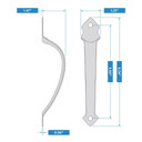 National Hardware Black Ornamental Pull - 6-1/2"