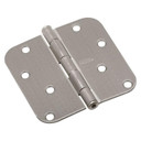 National Hardware Satin Nickel 5/8" Radius Round Corners Door Hinge - 4"