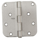 National Hardware Satin Nickel 5/8" Radius Round Corners Door Hinge - 4"
