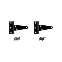 National Hardware Black Extra Heavy T Hinge - 6"