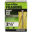 Hillman Fas-n-Tite Hot-Dipped Galvanized Ringed Deck Nail - 2-1/2"