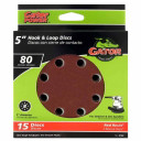 Gato Red Resin Aluminum Oxide Sanding Disc - 80 Grit