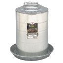 Miller Manufacturing Galvanized Steel Double Wall Metal Poultry Fount - 3 Gal