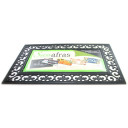 Evergreen Enterprises Black Scroll Pvc Sassafras Mat Tray - 18" X 30"