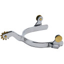 Weaver Leather Chrome Plated Men's Roping Spurs With Plain Band