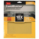 3m Sandblaster 9" X 11" No Slip Grip Sandpaper - 320 Grit