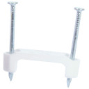 Gardner Bender White Plastic Polyethylene NM Cable Staple - 50 Pk