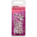 Hillman Fastener Clear Push Pin - 16 pk